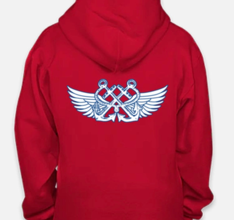 Red Youth Find Balance Hoodie